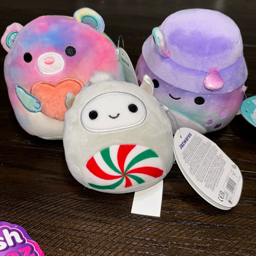Squishmallows Nissa, Cyrena and Daxxon